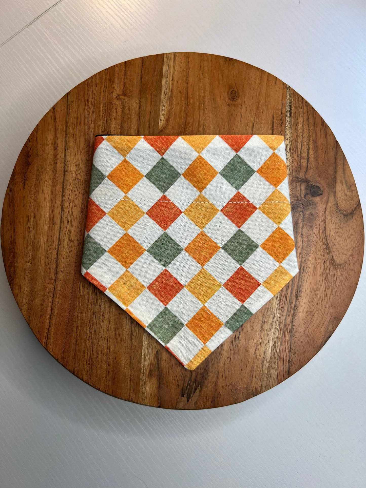 Fall Checkered Bandana
