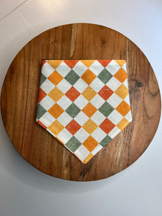 Fall Checkered Bandana